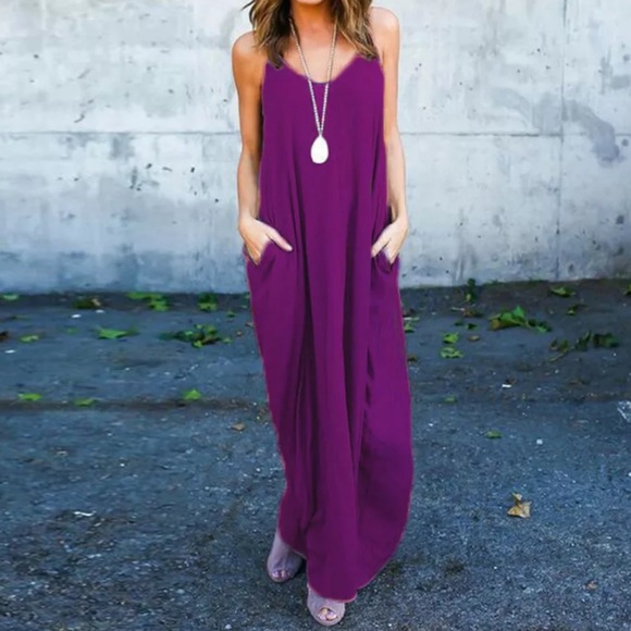 Boho Orchid Purple Maxi - Picture 2 of 4